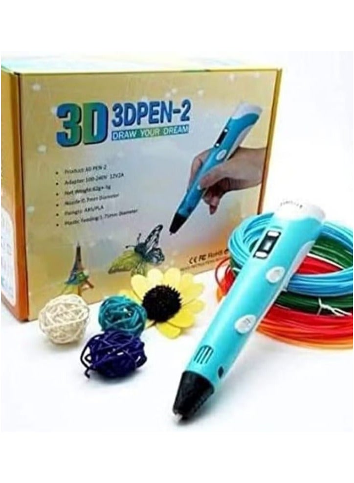 A 3D pen with a simple design to transform creative imagination drawings into a slim appearance - Image 1